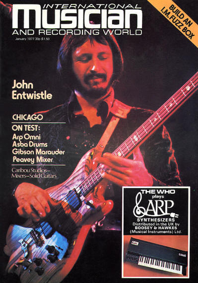 John Entwistle - UK - International Musician - January, 1977