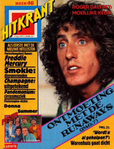 Roger Daltrey - Holland - Hitkrant - November 17, 1977