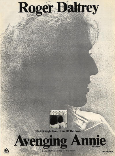 Roger Daltrey - Avenging Annie - 1977 USA