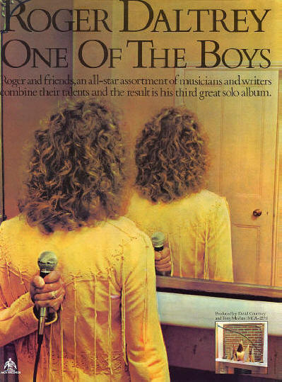 Roger Daltrey - One Of The Boys - 1977 USA