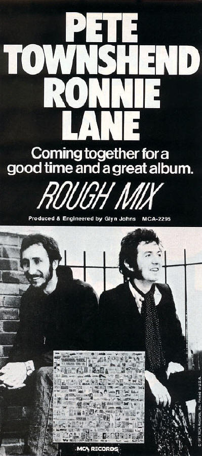 Pete Townshend & Ronnie Lane - Rough Mix - 1977 USA