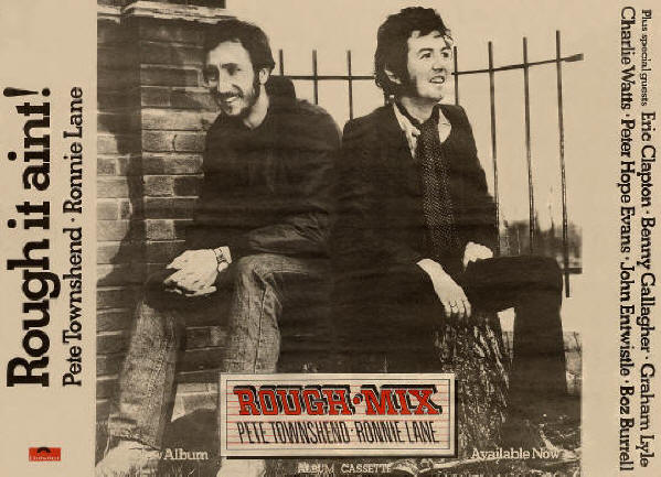 Pete Townshend & Ronnie Lane - Rough Mix - 1977 UK