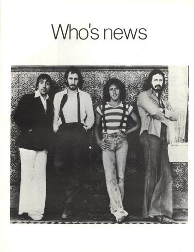 The Who - USA - Who's News - July, 1978