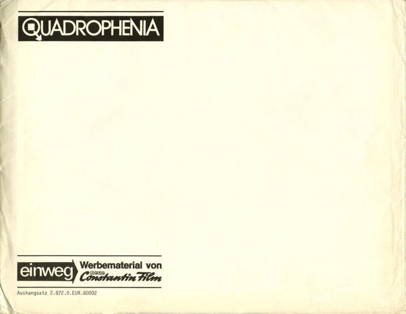 The Who - 1979 Quadrophenia Press Kit - Germany