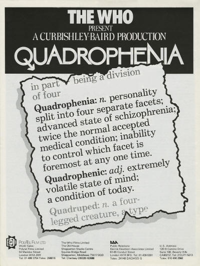 The Who - Quadrophenia - 1979 USA