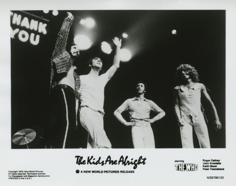 The Who - USA - 1979 The Kids Are Alright Press Kit