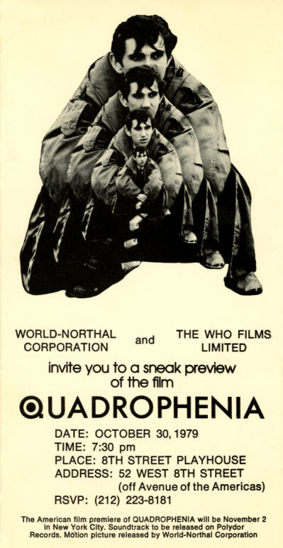 The Who - Quadrophenia - 1979 USA