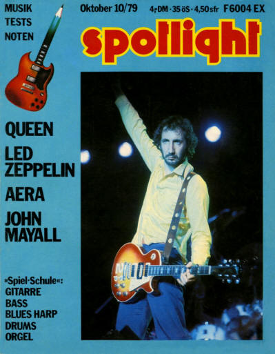 Pete Townshend - Germany - Spotlight - October, 1979