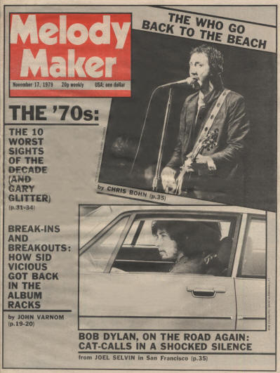 Pete Townshend - UK - Melody Maker - November 17, 1979