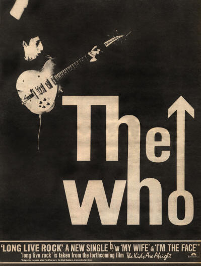 The Who - Long Live Rock - 1979 UK