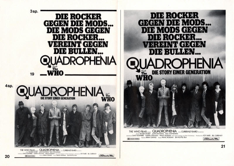 The Who - Germany - 1979 Quadrophenia Press Kit