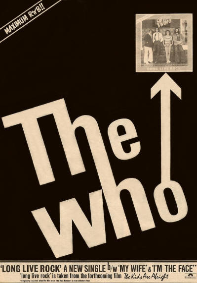 The Who - Long Live Rock - 1979 UK