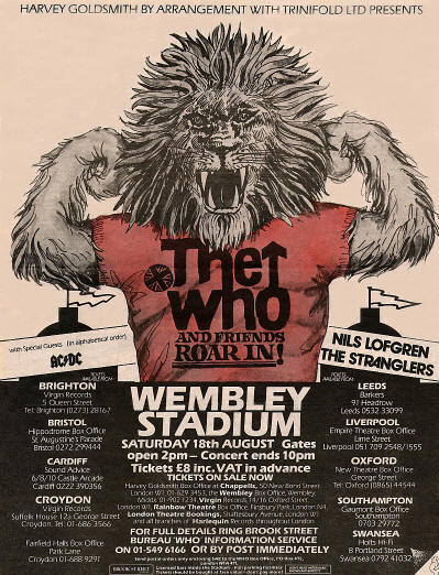 The Who - Wembley Stadium - 1979 UK