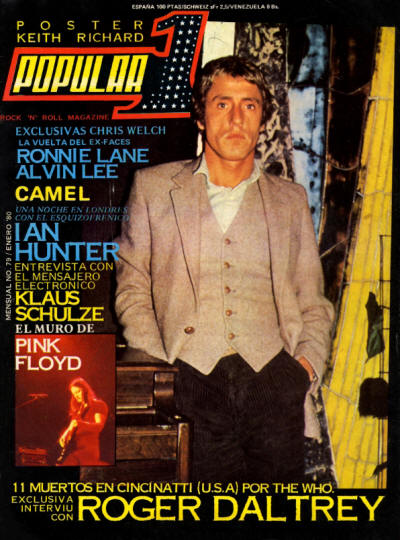 Roger Daltrey - Spain - Popular 1 - January, 1980
