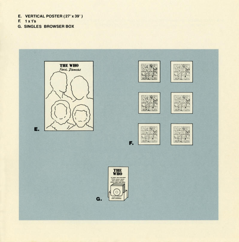 The Who - Face Dances - 1981 USA Merchandising Manual