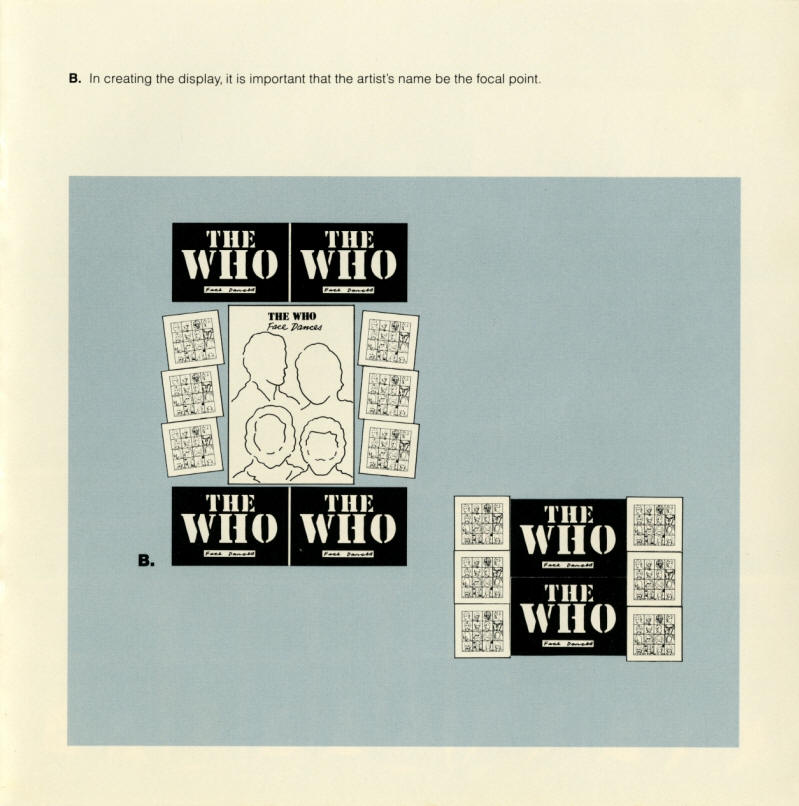 The Who - Face Dances - 1981 USA Merchandising Manual