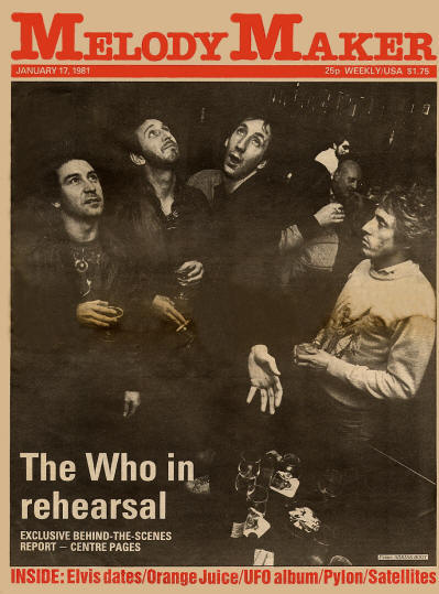 The Who - UK - Melody Maker - January 17, 1981 