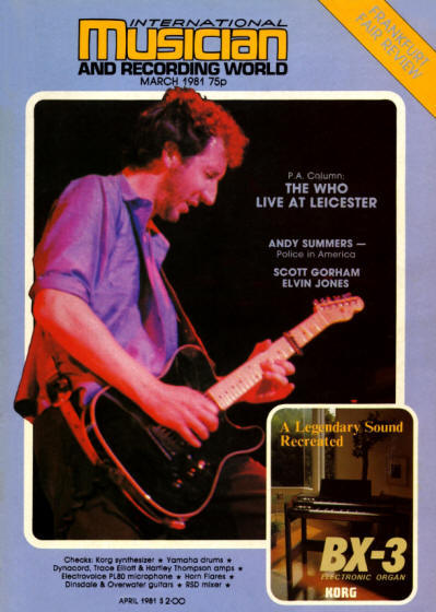 Pete Townshend - UK - International Musician - March, 1981