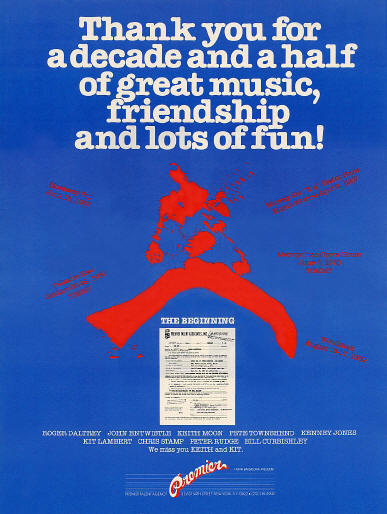 The Who - Premier - 1981 USA