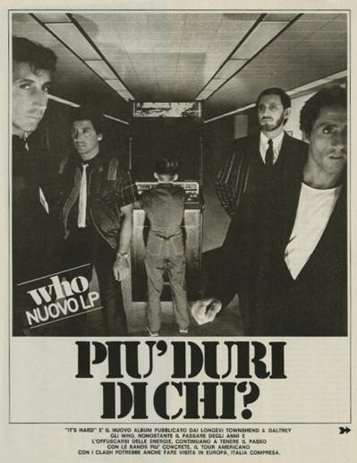 The Who - It's Hard - 1982 Italy