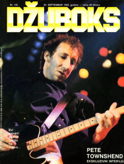 Pete Townshend - Yugoslavia - Dzuboks - September, 1982