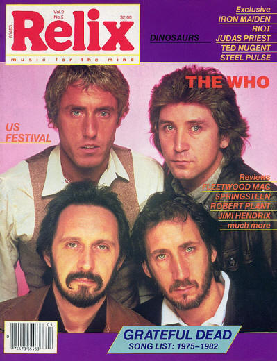 The Who - USA - Relix - October, 1982