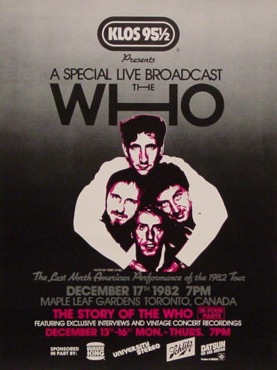 The Who - KLOS 12/17/82 - 1982 USA (Promo)