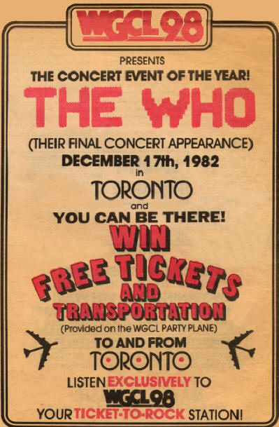 The Who - Toronto, CA - December 17, 1982