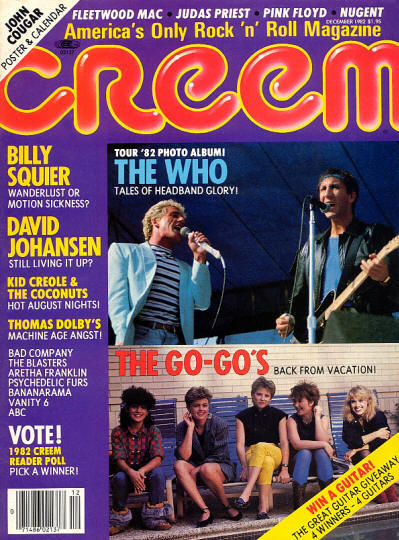 The Who - USA - Creem - December, 1982