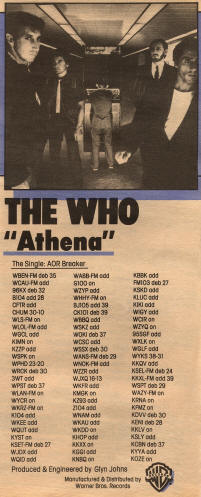 The Who - Athena - 1982 USA