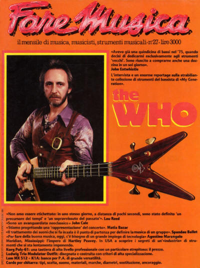 John Entwistle - Italy - Fare Musica - June, 1983