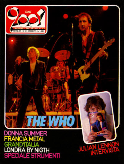 The Who - Italy - Ciao 2001 - December 16, 1984