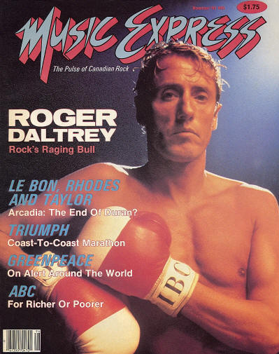 Roger Daltrey - UK - Music Express - November, 1985 