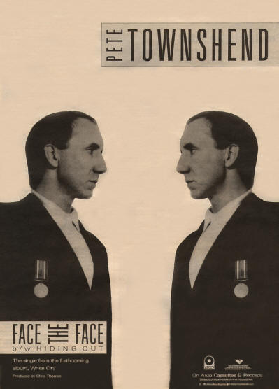 Pete Townshend - Face The Face - 1985 USA