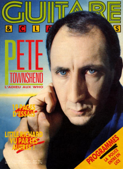 Pete Townshend - France - Guitare & Claviers - March, 1986
