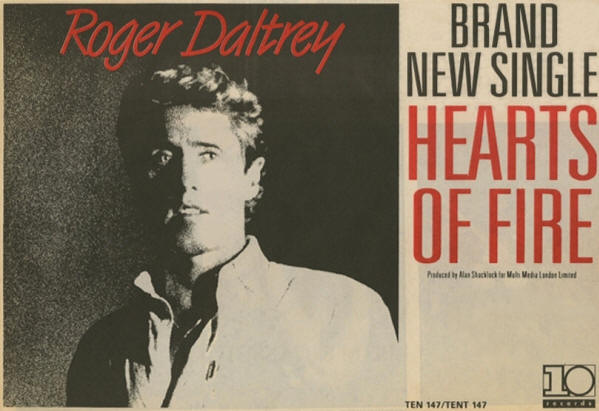 Roger Daltrey - Hearts Of Fire - 1987 UK