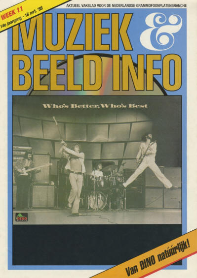 The Who - Holland - Muziek & Beeld Info - March 16, 1988 Magazine