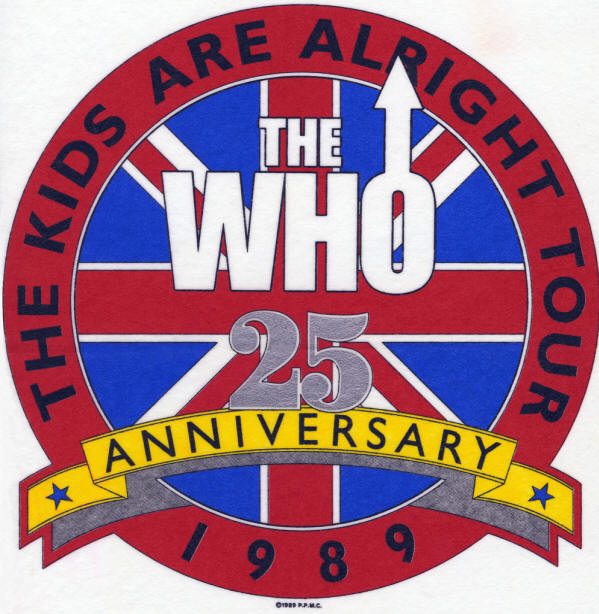 The Who - 1989 USA Tour - T-Shirt Artwork Masters - 1989 USA