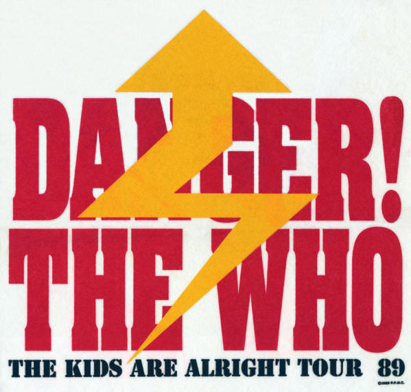 The Who - 1989 USA Tour - T-Shirt Artwork Masters - 1989 USA