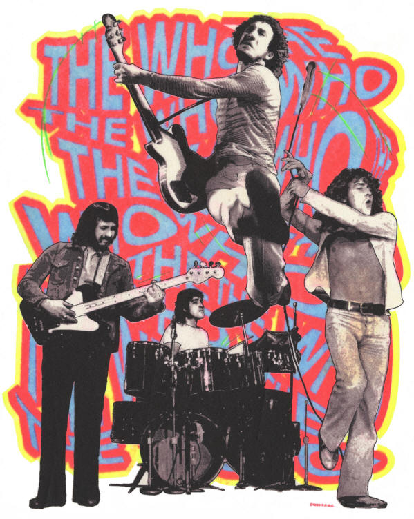 The Who - 1989 USA Tour - T-Shirt Artwork Masters - 1989 USA