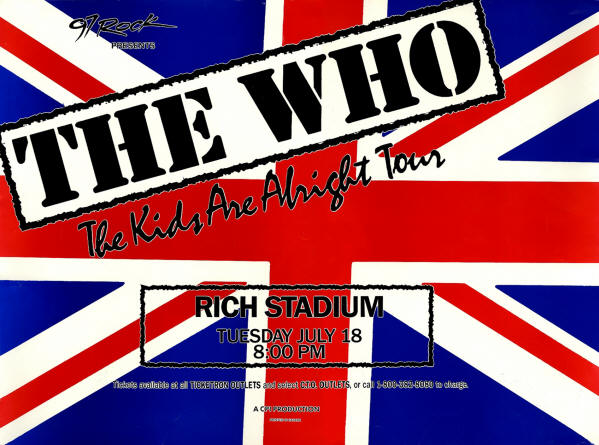 The Who - Rich Stadium - July 18, 1989 - Buffalo, NY (Venue Poster)