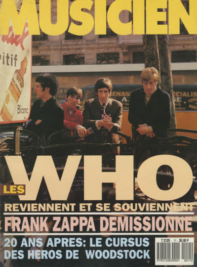 The Who - France - Musicien Magazine - September, 1989