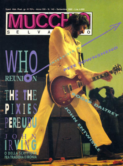 Pete Townshend - Italy - Il Mucchio Selvaggio - September, 1989