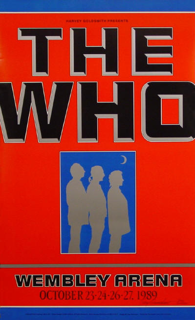 The Who - Wembley Arena - 1989 UK (Venue Poster)
