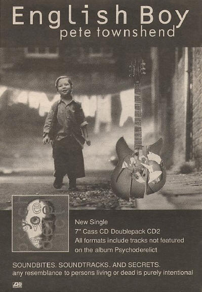 Pete Townshend - English Boy - 1993 UK