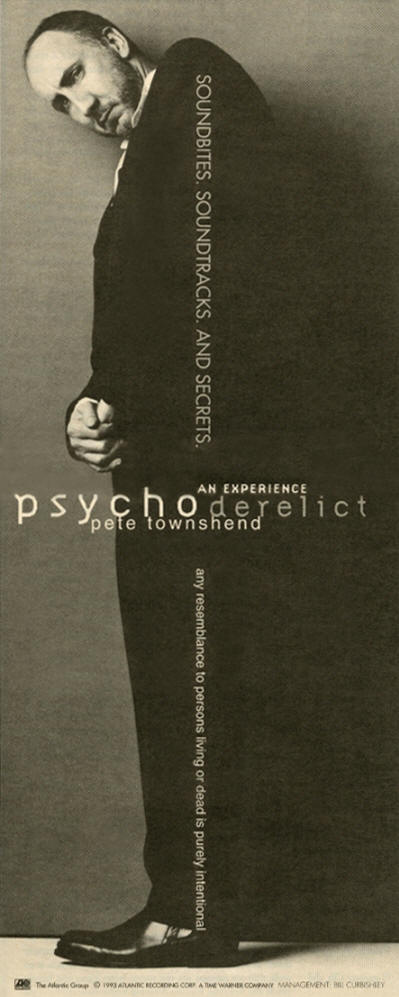 Pete Townshend - Psychoderelict - 1993 UK
