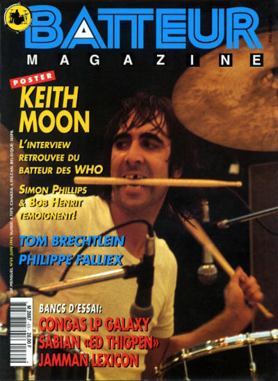 Keith Moon - France - Batteur - June, 1994