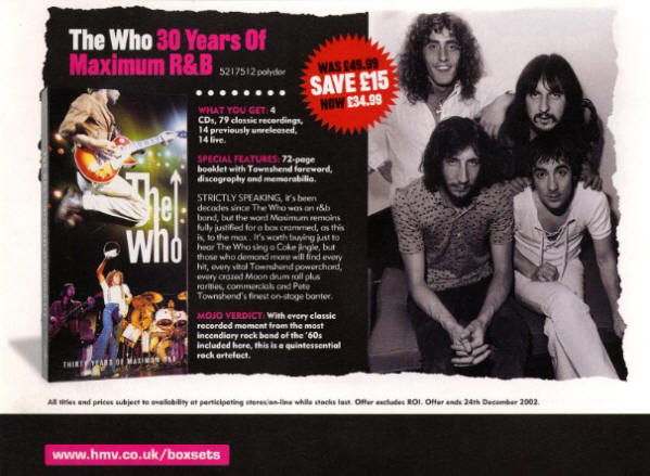 The Who - 30 Years of Maximum R&B - 1994 UK