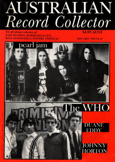 The Who - Australia - Australian Record Collector - November/December, 1995
