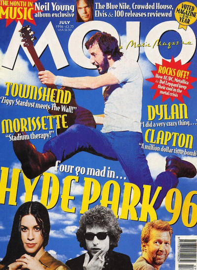 Pete Townshend - UK - MOJO - July, 1996
